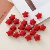 Agujero de Estrella de Cinco Puntas con Forma de Corazón de 15 mm Cuentas Sueltas de 6 mm Accesorios para Bolsos DIY Cadena para Llaveros Cadena para Teléfono Joyería con Cuentas Dopamina