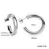 Pendientes Europeos y Americanos de Metal Dorado de 18 Quilates con Forma de C, Pendientes de Alta Gama, Estilo Minimalista Versátil, Pendientes de Acero Inoxidable, Transfronterizo