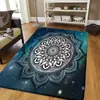 Temu SHEIN Felpudo Mandala Flor de Anacardo Felpudo Decorativo Felpudo con Impresión Digital JIT