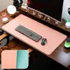 Mouse Pad Pronto para Uso Transfronteiriço, Pad de Mesa Simples de Couro Extra Grande, Pad de Escrita, Pad para Teclado de Computador, Tapete de Mesa à Prova d'Água