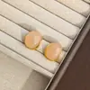 Resina Maillard Pendientes Simples Versátiles Estilo Hong Kong Nicho Temperamento Pendientes de Gama Alta Retro Lujo Ligero Pendientes de Moda