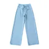 Pantalones Deportivos Rectos de Color Sólido de Secado Rápido Sueltos para Mujer 2025 Verano Nuevos Versátiles Adelgazantes con Cordón de Pierna Ancha