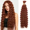Pacotes de Cabelo Sintético Europeu e Americano Cacheado Profundo Transfronteiriços, Tranças de Cabelo Longo Cacheado para Crochê, Cabelo para Crochê