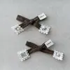 Acessórios de laço de pérola com renda listrada lisa estilo coreano para meias, capas de celular, bolsas, roupas, bonecas de estimação DIY