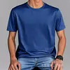 [Camiseta de algodón talla europea] Camiseta de algodón talla europea Transfronteriza Color puro Lisa Clara Una pieza Venta al por mayor Manga corta Aliexpress Amazon