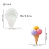 Molde de Silicone para Casquinha de Sorvete Simulação DIY Gesso Aromático Bolo Sobremesa Coração de Menina Molde de Modelagem Feito à Mão