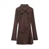 Para Fabricante de Roupas Femininas Transfronteiriço Atacado 2025 Aliexpress Mais Vendido Verão Elegante Tecido de Cetim de Seda Vestido Cachecol