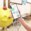 Adecuado para fundas de teléfono móvil Huawei, Diseño simple para llevar en la muñeca para hombres y mujeres, Funda blanda creativa linda y peculiar con pulsera para parejas