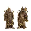 Figura de Dios de la Puerta de Cobre Puro Yang Tongji - Hengha Erjiang - Estatua de Buda para Sala de Culto - Dios de la Puerta