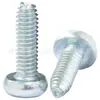Tornillos de Zinc Azul y Blanco Chapados en Hierro, Cabeza Redonda Roseta de Flor de Ciruelo, Rosca Triangular M2M3M4M5M6M8, Tornillos de Cabeza Plana Roseta de Flor de Ciruelo, Rosca Triangular M2M3M4M5M6M8