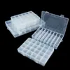 Caja Transparente de Plástico PP con 24 Compartimentos Caja para Joyería de Perlas Caja para Almacenamiento de Frijoles DIY Caja Organizadora para Piezas de Ferretería