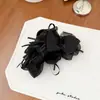 Pinza para el Cabello de Malla Nube con Lazo de Cinta de Estilo Coreano de Alta Gama, Moderna y Etérea, Pinza de Tiburón Versátil y Suave