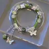 Pulseira Antiga Qingling de Bambu Ye Qi Pequeno Pingente Fresco de Bambu Ábaco Pulseira da Sorte Retro para Amigos Presente