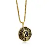 Moderna Cadena Estilo Antiguo Tai Chi Yin Yang Ocho Trigramas Grandes Acero Inoxidable Accesorios Más Vendidos Cadena Unisex de Acero Inoxidable Joyería Hip-Hop