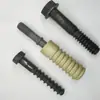Fixadores Espirais Personalizados para Trilhos Ferroviários, Pregos para Dormentes de Madeira de Trilhos de Mina de Carvão, Fabricação Manual de Trilhos de Aço 8*80 para Trilhos Leves, Gama Completa de Modelos