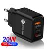 Adequado para iphone13 QC3.0 carga rápida PD carregador de telefone móvel 20W display digital carregando cabeça de carga de viagem atacado