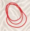 Verano Europeo y Americano Estilo Nuevo Collar de 150 cm de Largo de ABS Alto Brillo Imitación Perla de Tres Capas Joyería para Mujer Venta al por Mayor