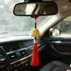 Oferta especial, exquisito colgante de borla Maitreya dorado, accesorios de coche seguros para entrar y salir, colgante de coche al por mayor