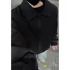 Chaqueta Corta Cleanfit para Vuelo para Hombre, Estilo Retro Americano, Chaqueta Versátil de Solapa de Moda para Primavera, Top Casual Fresco