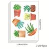 Pegatinas de pared decorativas para dormitorio Shangyi, creativas, para sala de estar, dormitorio, autoadhesivas, de PVC, con plantas verdes, al por mayor