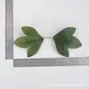 Nuevas Hojas de Flor de Peonía de Serigrafía Simulada con Corazón Rojo de Dos Puntas Accesorios de Planta Falsa
