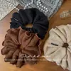 Nova Faixa de Cabelo Elástica de Crochê de Lã Estilo Coreano para Meninas com Cabeça de Bola, Acessórios de Cabelo Atmosféricos, Faixa de Cabeça para Outono e Inverno