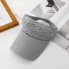 Chapéu de Sol com Top Vazado Estilo Escama de Peixe Novo Estilo Transfronteiriço, Chapéu de Sol de Verão, Boné de Beisebol Tricotado Estilo Coreano, Chapéu para Esportes ao Ar Livre