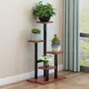 Estantería de Hierro para Flores de Sala de Estar Estantería de Flores Escalonada para Balcón Estantería para Macetas de Flores Verdes Suculentas Estantería de Almacenamiento de Piso Multicapa para Interiores
