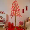 2026 Año del Caballo Día de Año Nuevo Festival de Primavera Decoraciones Fruta Roja Moneda de Oro Luces de Árbol Escena de Año Nuevo Arreglo de Ambiente Adornos para Sala de Estar