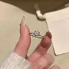 Anillo de Estrella con Incrustaciones de Diamantes de Plata de Ley S925 para Mujer, Estilo Vintage de Lujo Ligero, Diseño de Nicho de Gama Alta, Popular en Xiaohongshu