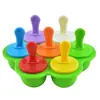 7 Moldes Caseros de Silicona para Helado con Tapa Molde para Helado Creativo Paleta de Hielo Molde para Palito de Queso Helado