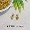 Color preservante oro antiguo incrustado circón calabaza un cubo de oro colgante pulsera de perlas artificiales accesorios colgantes para collar diy