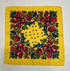 Lenço de Cabeça de Renda Floral Peônia, Lenço Quadrado Estampado em Sarja, Lenço Feminino Grande Estilo Étnico Floral, Em Estoque