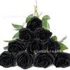 Rosa Individual Tela de Seda Rosa Decoración para el Hogar Sala de Estar Flor Falsa Flor de Rosa para Bodas Herramienta DIY Flor Artificial