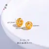 Accesorios de bricolaje dorados con fuerte retención de color, bola hueca de cola de pinzón esmerilada, espaciador de cuentas huecas de oliva, pulsera de cuentas, collar, cadena de suéter