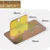 Ferragens para Móveis, Cantoneira em L de Zinco Colorido, Cantoneira Reforçada de 90 Graus, Conector Fixo para Mesa, Cadeira, Armário e Guarda-Roupa em Madeira