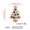 Venta al por mayor 2025 Nuevo Broche de Navidad Alce Aleación de Alta Gama Goteo de Aceite Árbol de Navidad Muñeco de Nieve Campana Pin Decoración