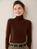 Suéter de Cachemira Holgado con Cuello Redondo Otoño Nuevo Jersey para Mujer Rayado Cálido Delgado Fino Camiseta Básica de Cachemira