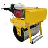 Compactador de Tierra Vibratorio de Doble Rueda de Acero Diésel Refrigerado por Agua, Rodillo Compactador de Doble Rueda de Acero Manual, Rodillo Vibratorio para Relleno de Zanjas