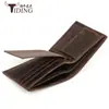Billetera Transfronteriza de Moda Hecha de Cuero Crazy Horse de Primera Capa 80% de Descuento Billetera Corta para Hombre Piel Genuina de Vaca Clip para Dinero Billetera para Monedas