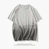 Nueva Camiseta de Algodón de Manga Corta para Hombre Verano Moda Ropa Holgada de Marca Trendy Estilo Hong Kong Estudiante Cinco Puntos Cuello Redondo Manga Corta para Hombre