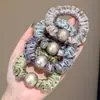Goma para el pelo de satén perlado para mujer, coletero plisado de alta gama para recogidos bajos, accesorio para el pelo simple y elegante