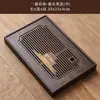 Lotus Rima Celosía de Ventana Bambú Bandeja para Infusión en Seco Almacenamiento de Agua Retro Chino Simple Drenaje Mesa de Té Bandeja Vajilla Cuadrada para el Hogar