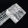 Tijolo de Vidro Cristalino Quadrado Ultra-Branco Parede Divisória de Tijolos de Vidro Banheiro Cor Tela Divisória Sólida Cristal de Gelo Padrão Quadrado