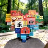 Buda Gigante de Leshan en Sichuan Imán para Refrigerador Conmemorativo de Viaje Atracciones Creativas Check-In Regalos Culturales y Creativos Venta al por Mayor en el Lugar