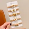 Elástico de Cabelo Marrom Infantil de Alta Elasticidade para Meninas Prenderem o Cabelo em Rabos de Cavalo, Elásticos de Cabelo de Borracha para Mulheres, Elásticos de Cabelo Duráveis e Acessórios de Cabeça