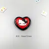 Serie Gato Kt Negro y Rojo Accesorios de Resina Funda para Teléfono Imán para Refrigerador Materiales para Accesorios de Llavero Colgante para Llavero En Stock