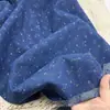 Tela de Mezclilla Lavada Jacquard de Tul Pequeño Material para Ropa Jeans Faldas Bolsas Materiales para Zapatos