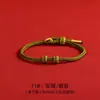 Pulsera de Cuerda Roja Tejida a Mano del Año del Zodiaco con Cuentas Usables Accesorios de Joyería DIY Semi-Terminados Pulsera de Joyería para la Mano Pulsera de Pareja