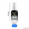 Botella de vidrio con atomizador de hombros redondos y fondo grueso de 30 ml para dispensar esencia, hidrosol, tónico y cosméticos, en stock